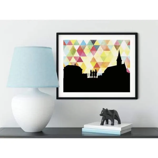 Morristown, New Jersey geometric skyline