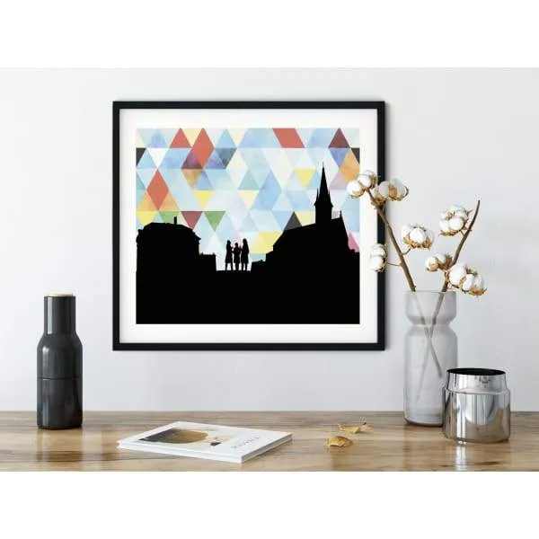 Morristown, New Jersey geometric skyline