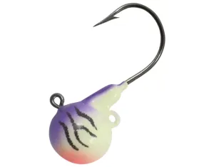 Northland FB4-4-46 Fire Ball Jig 1-4 oz- -2-0 Hook- UV Purple Tiger 4 card