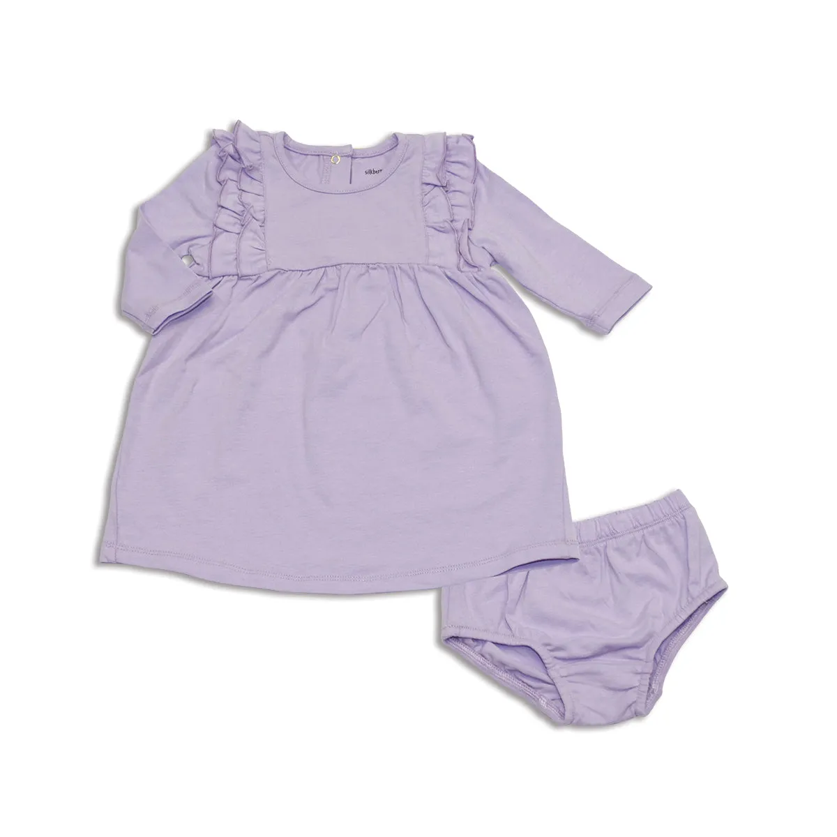 Organic Cotton Ruffle Dress w/Bloomer (Unicorn)