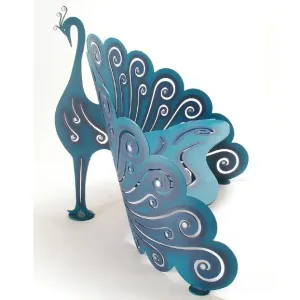 Peacock Bench Metal Indoor-Outdoor Furniture by Cricket Forge