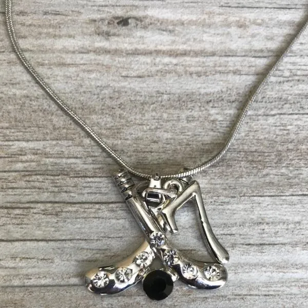 Personalized Ice Hockey Stick Necklace