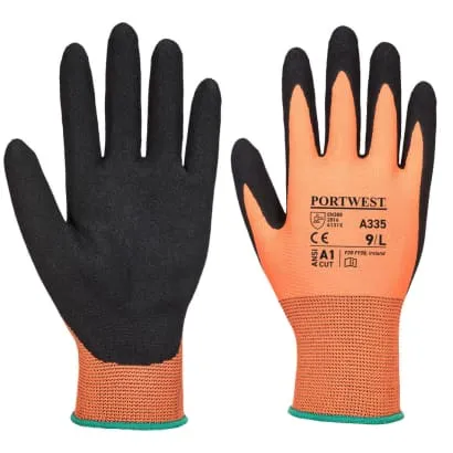 Portwest Dermi-Grip NPR15 Nitrile Sandy Grip Work Glove-A335