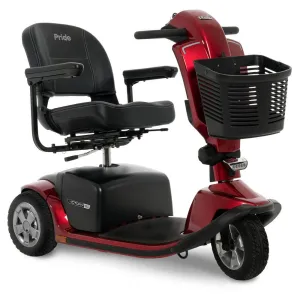 Pride Victory 10.2 ,  3-Wheel Scooter, 18"x17" Foldable Seat (Baseball Stitching)