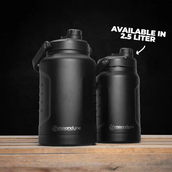 RX 4L and 2.5L insulated BLACKOUT range Thermal vacuum Bottles