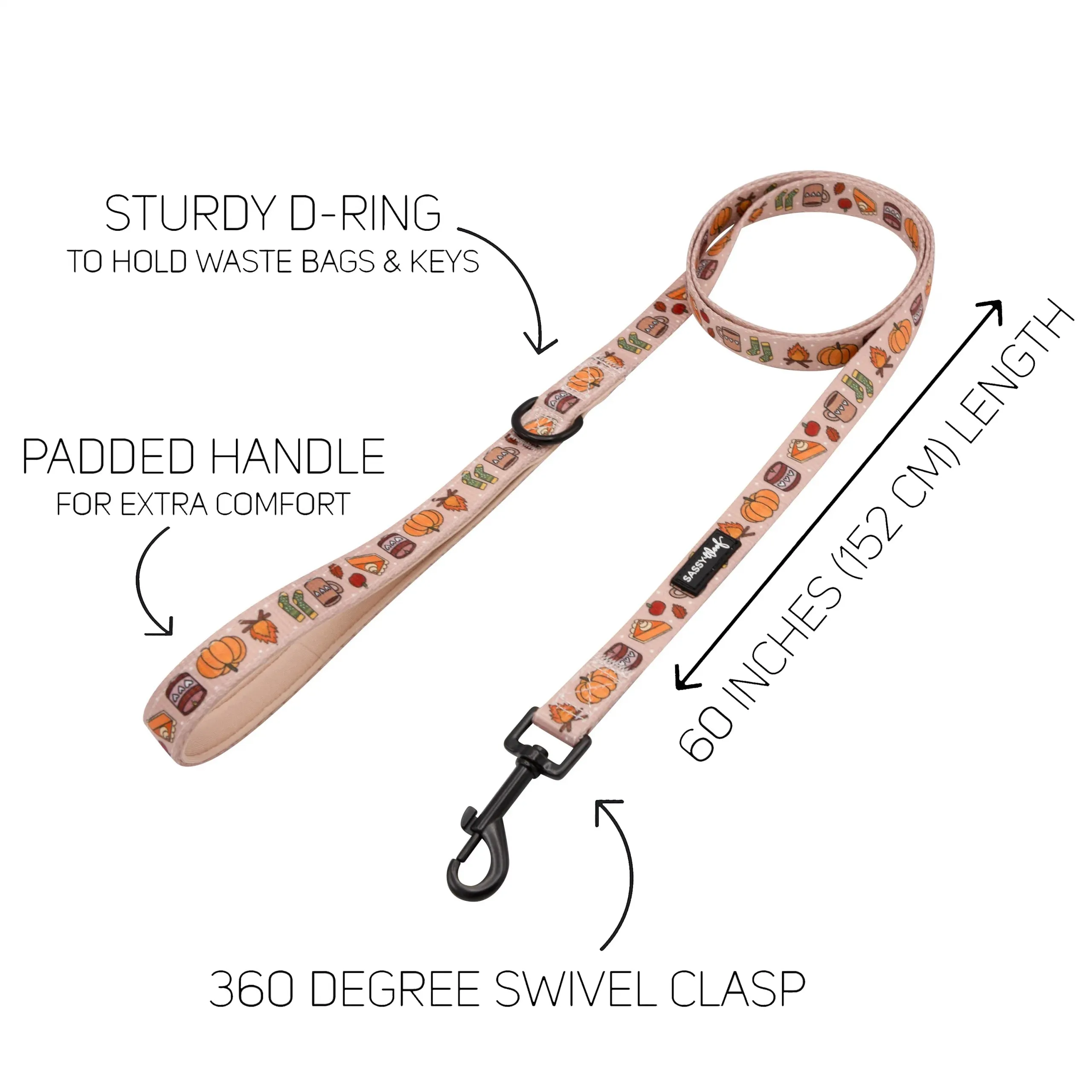 Sassy Woof Country Pupkin Dog Lead
