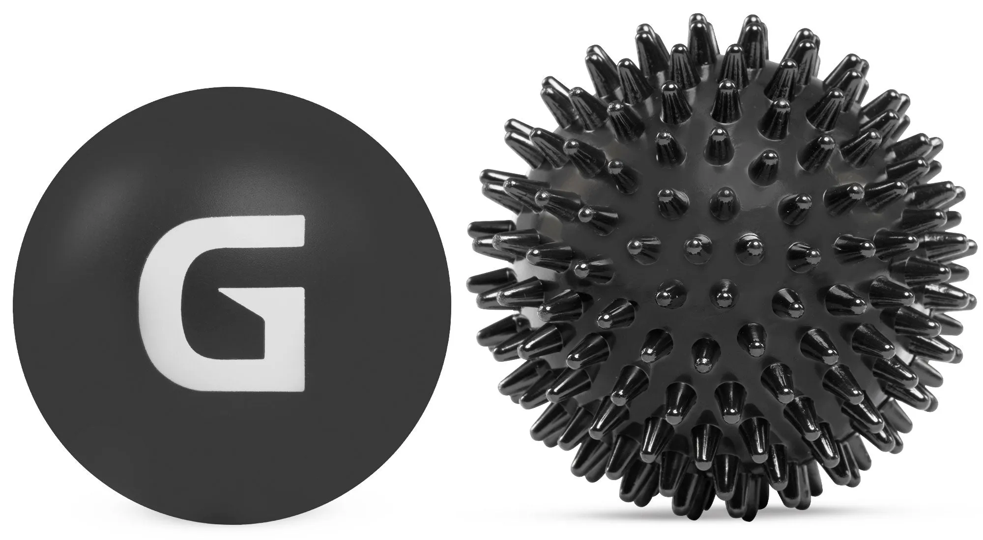 Spiky Massage Ball and Lacrosse Ball Set - Portable Stress Balls - Durable Physio Ball for Trigger Point Therapy