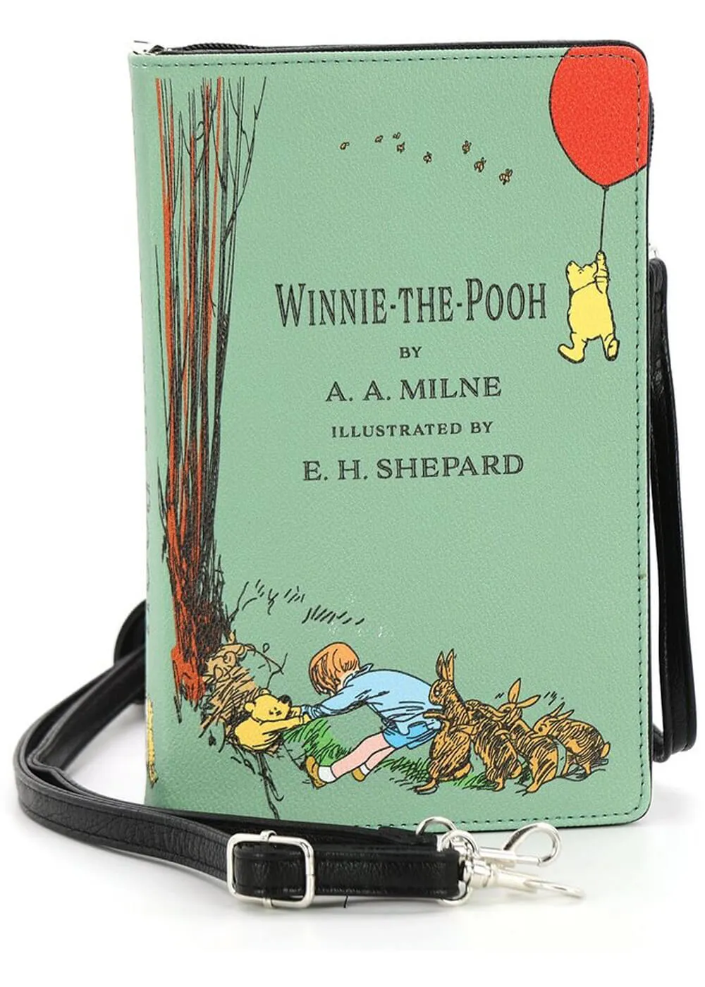 Succubus Bags Winnie the Pooh Book Shoulderbag Green