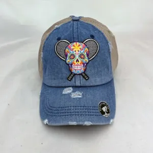 Sugar Skull Tennis Trucker Cap