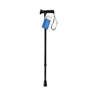 SurgiPack 1282 Walking Stick Adjustable Folding Black