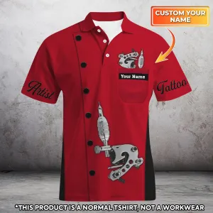 Tattoo Art D105 Personalized Name 3D Polo Shirt With Pocket (non workwear)