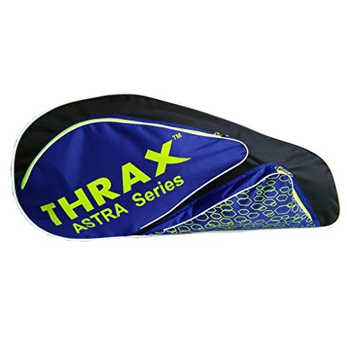 Thrax Astra Series Badminton Kit Bag (Black Blue and Lime)