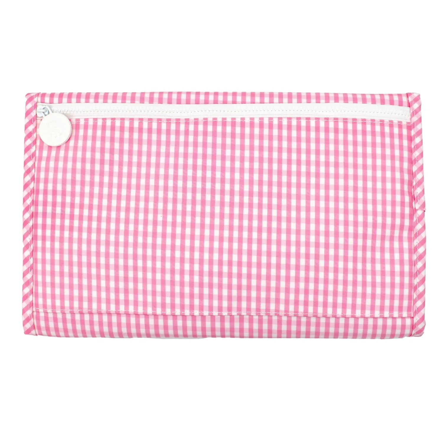 TRVL Design - Game Changer Pad - Baby Changing Pad - Baby Gift - Pink Gingham