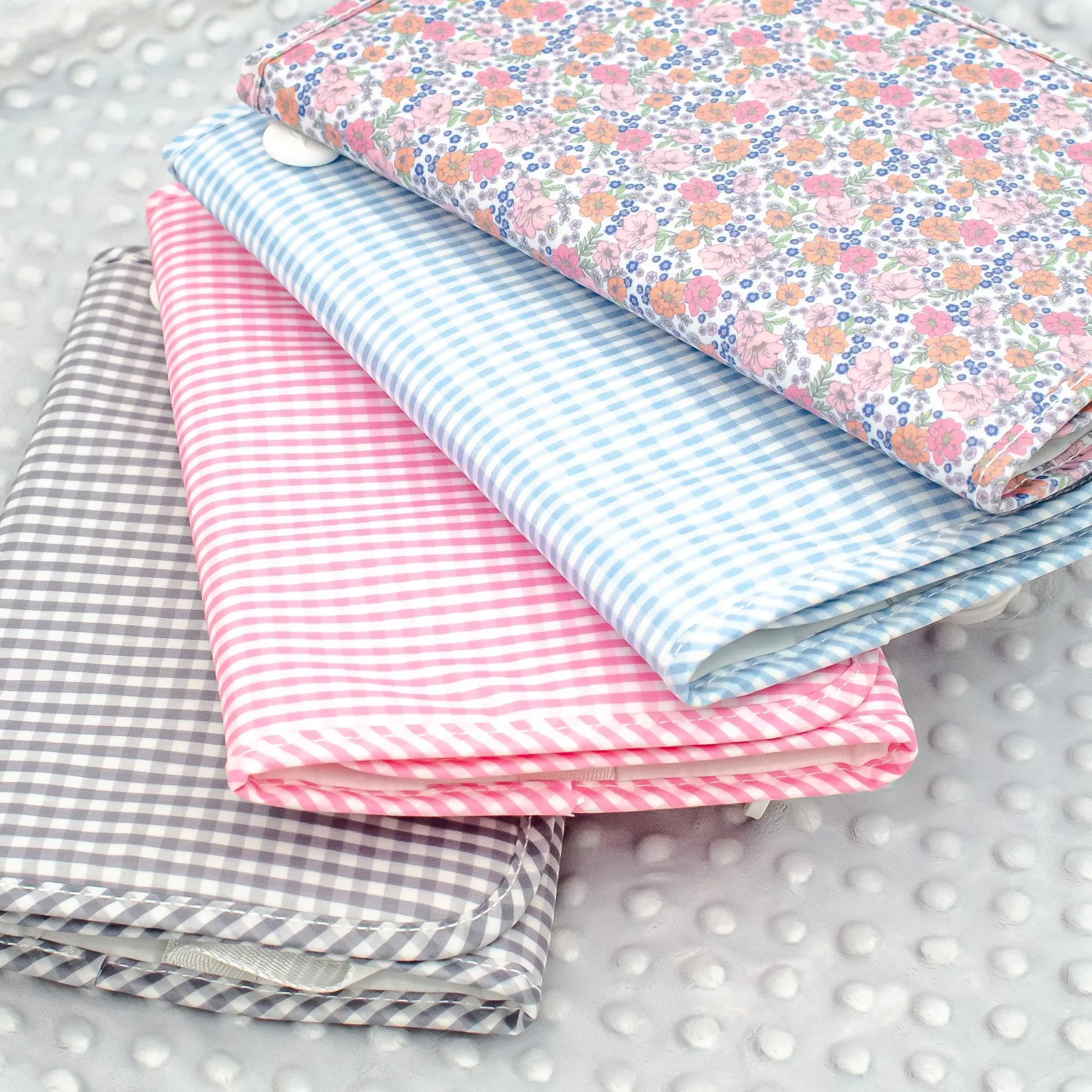 TRVL Design - Game Changer Pad - Baby Changing Pad - Baby Gift - Pink Gingham