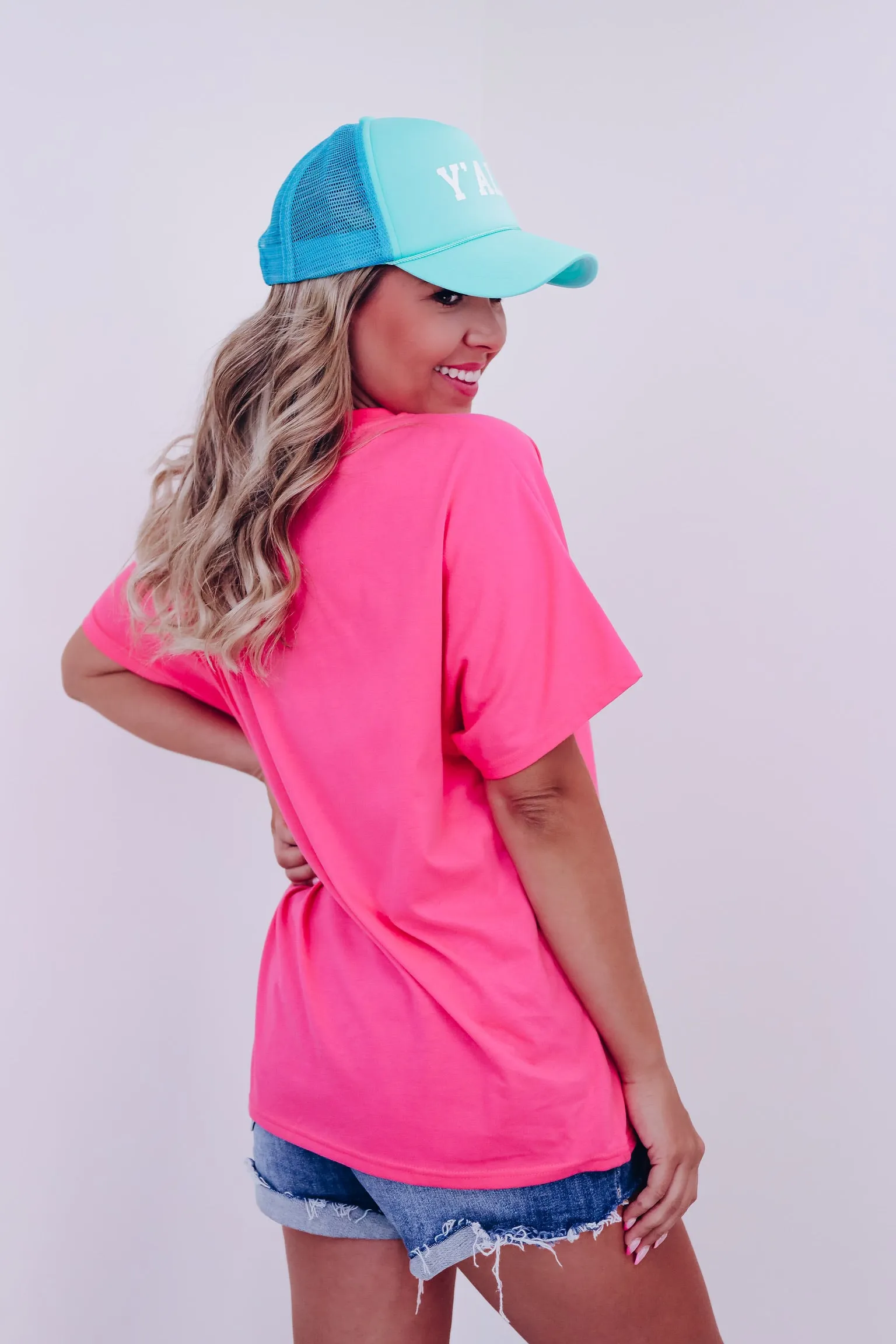 Vacay Patch Graphic Tee - Pink