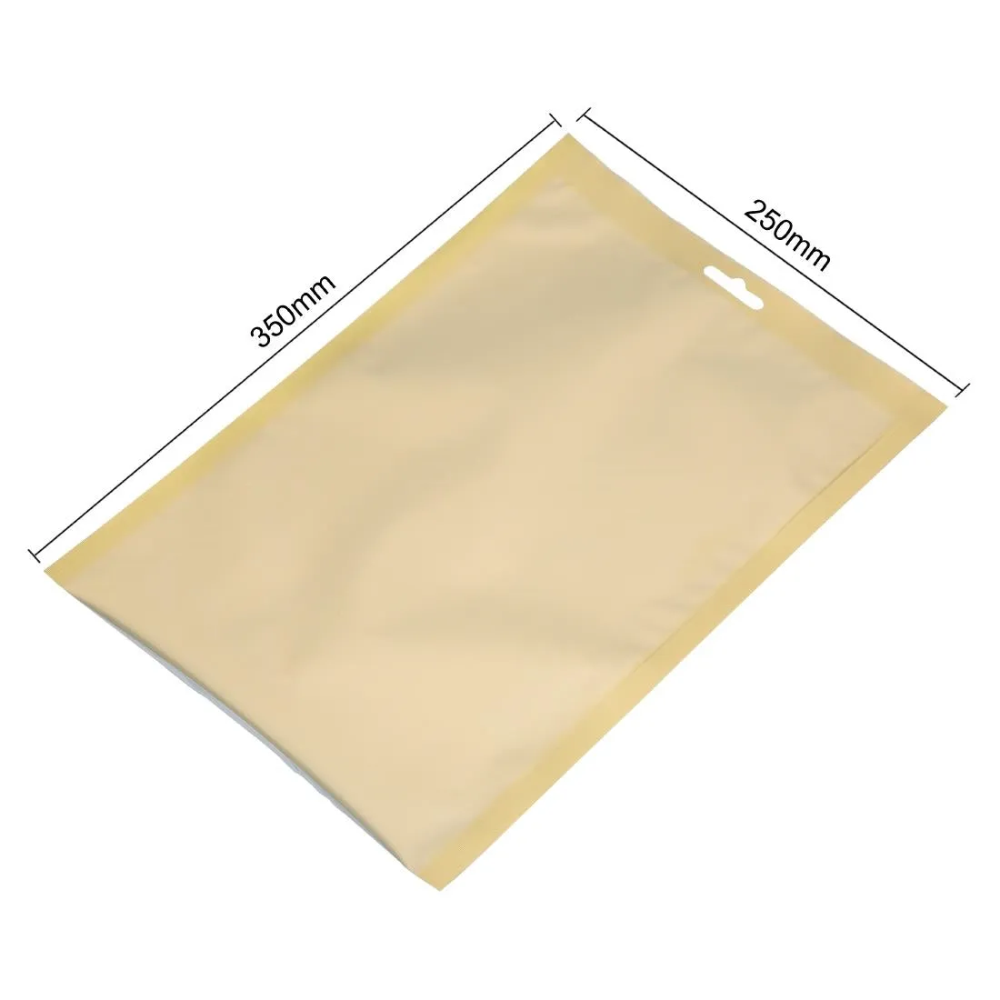 Vogue Gold Flat Vacuum Pouches 250x350mm (100 Pack)