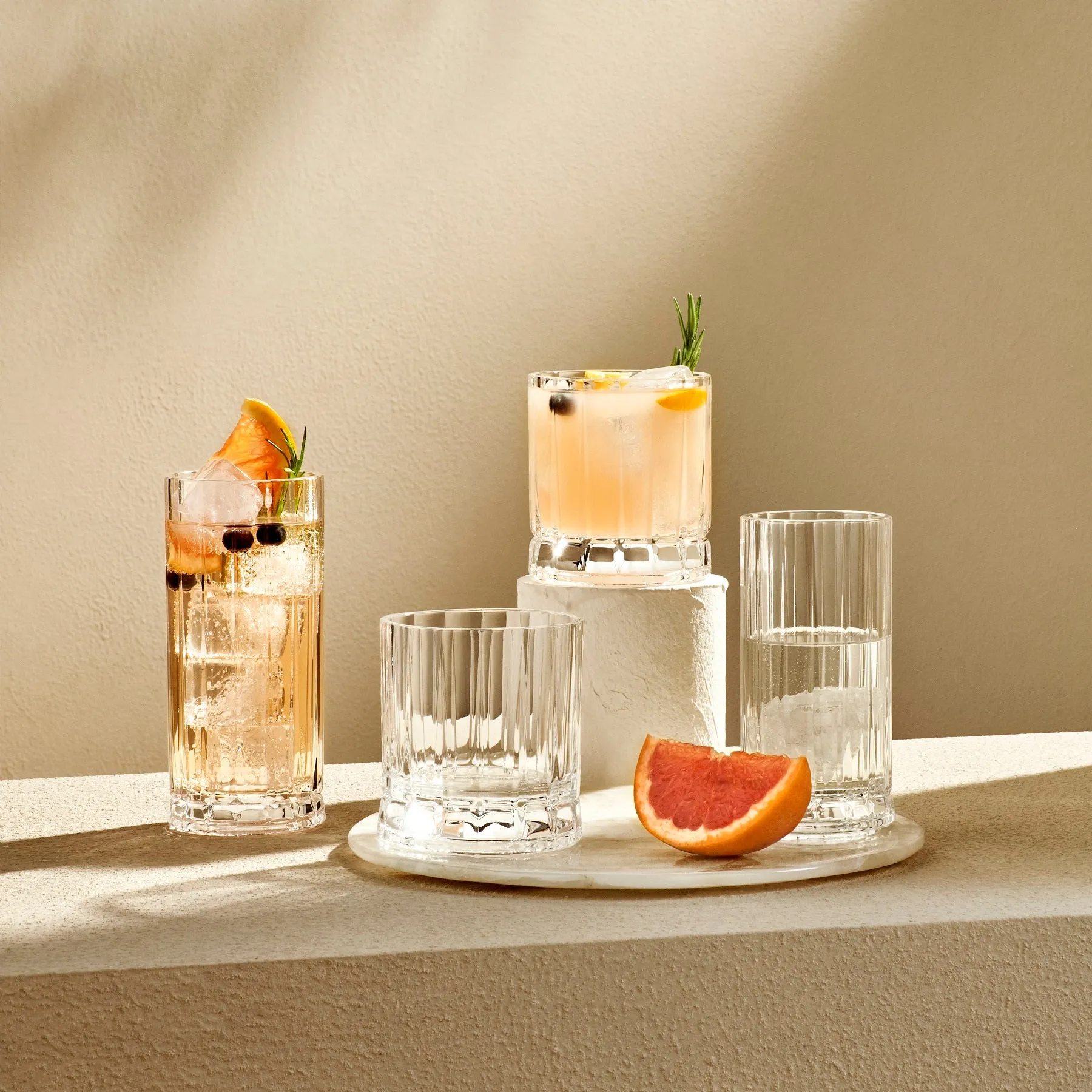 Wayne Set of 4 High Ball Glasses 12.2 oz