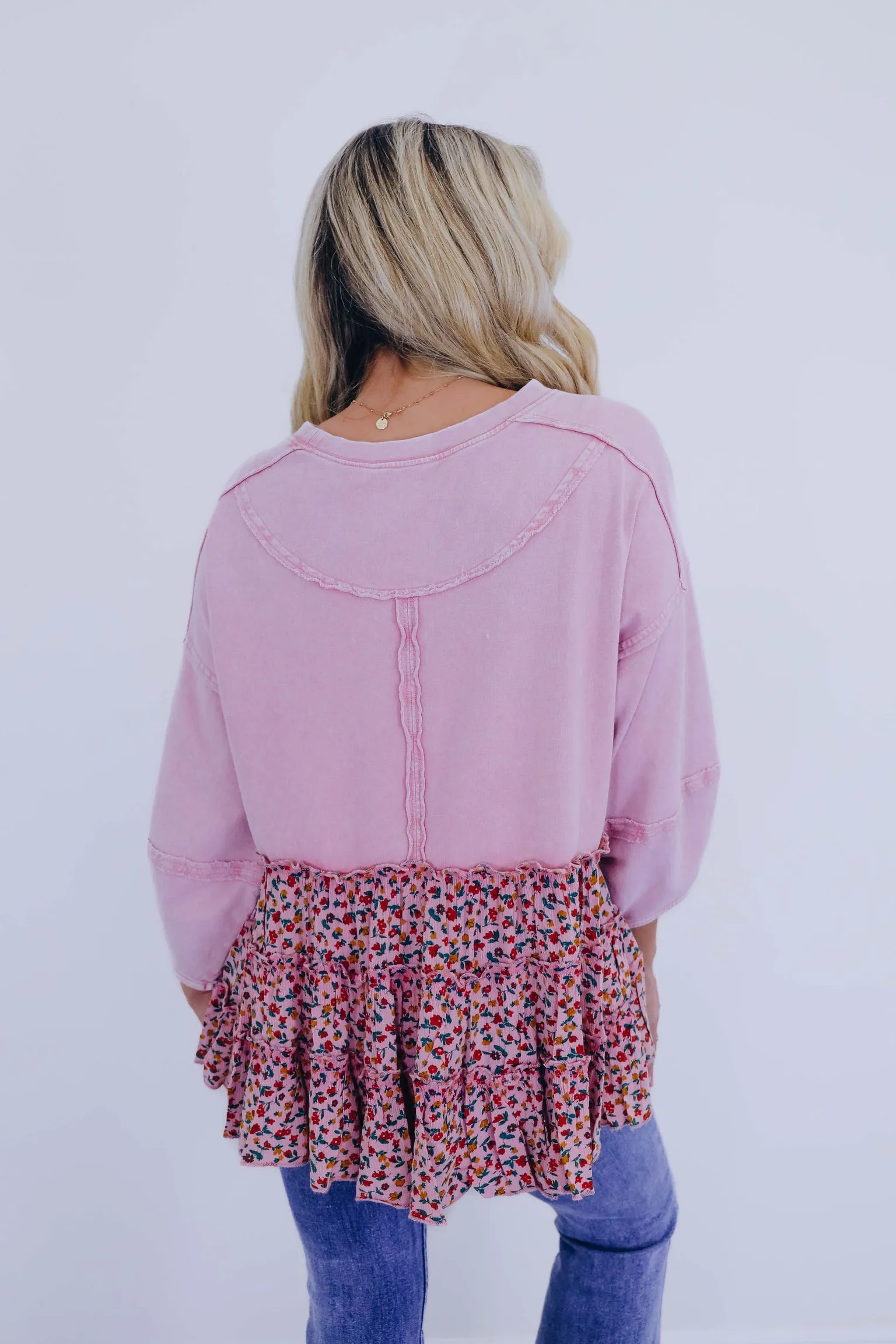 ***Wishful Wildflower Babydoll Top - 3 Colors SAMPLE
