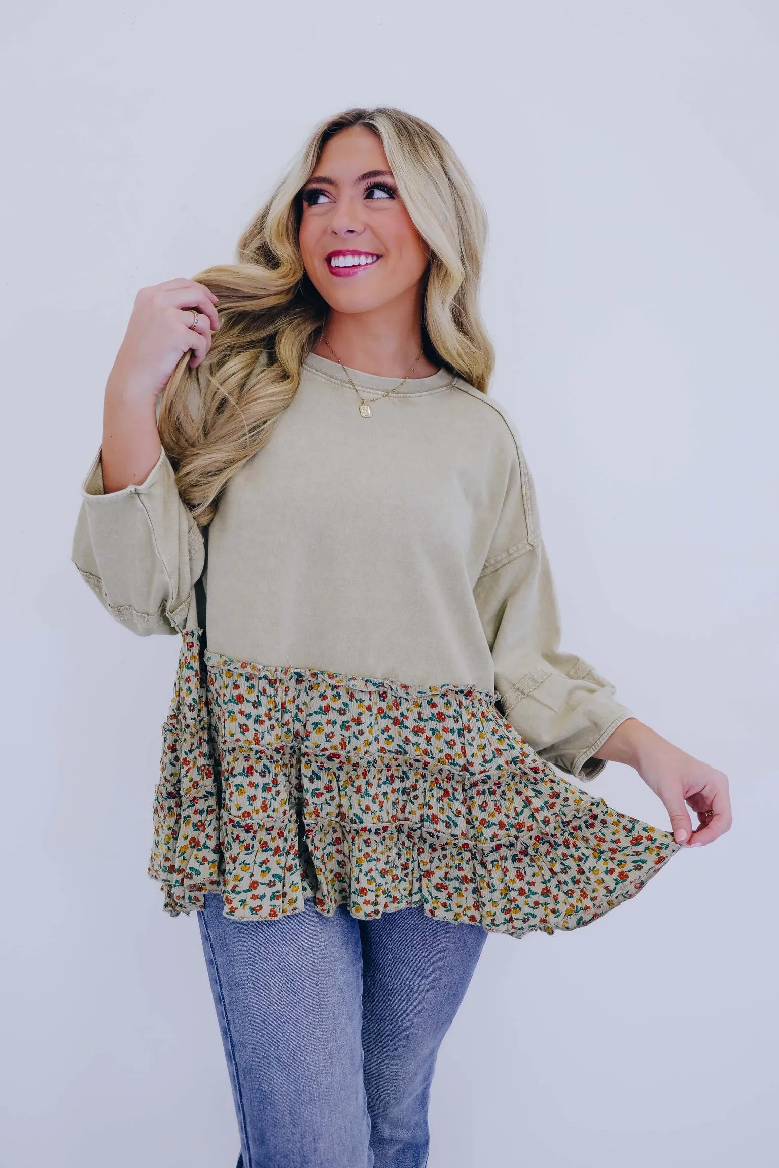 Wishful Wildflower Babydoll Top - 3 Colors