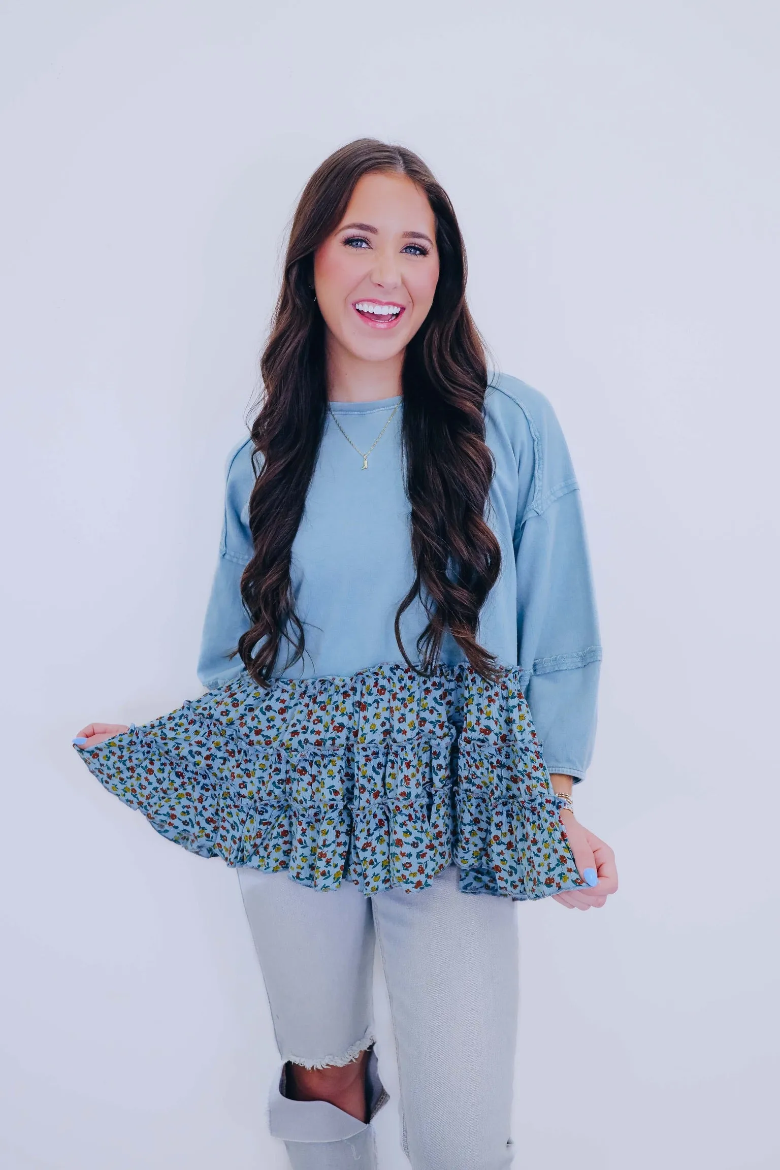 Wishful Wildflower Babydoll Top - 3 Colors