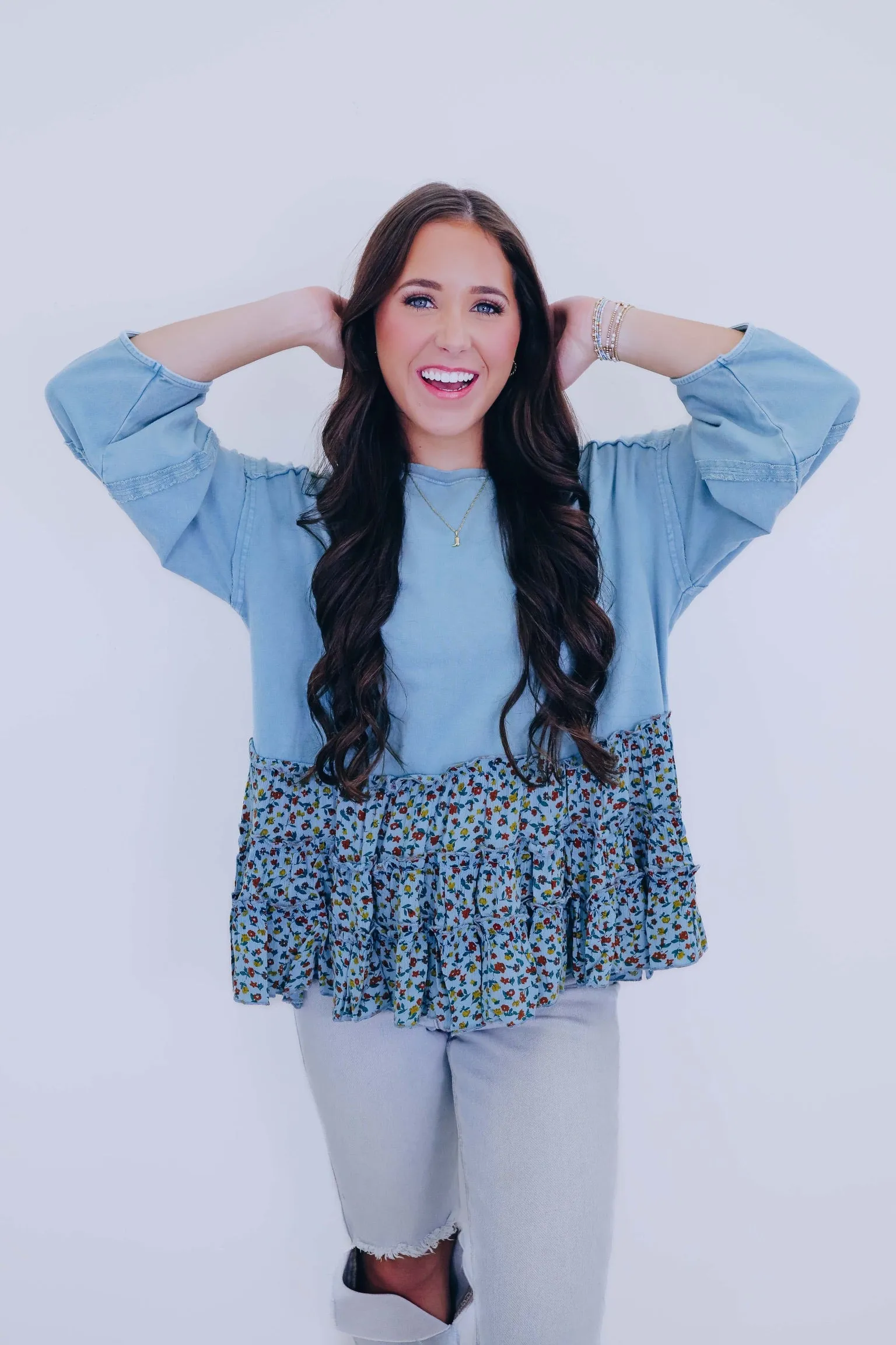 Wishful Wildflower Babydoll Top - 3 Colors