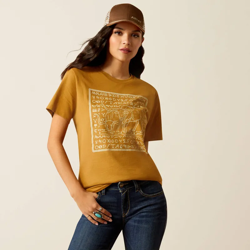 Women's Ariat Longhorn Brand T-Shirt